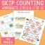 Skip Counting Worksheets 2, 3, 4, 5, 6, 7, 8, 9, 10, 11, 12 – and ...